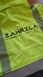 Firemní textil - ochranná vesta